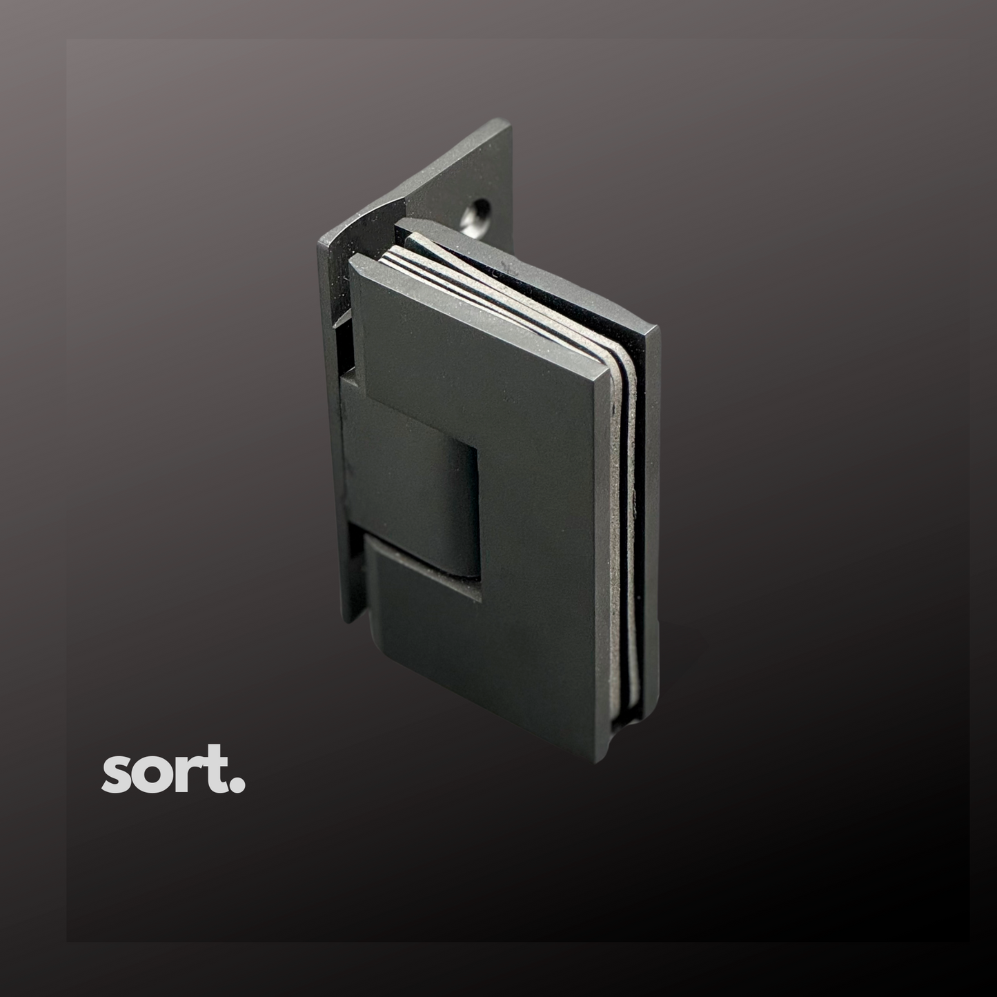 BRUSEDØR, 8 MM MAT GLAS