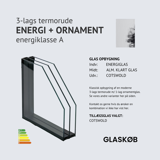 TERMORUDE ENERGI + ORNAMENT COTSWOLD (3-lags)