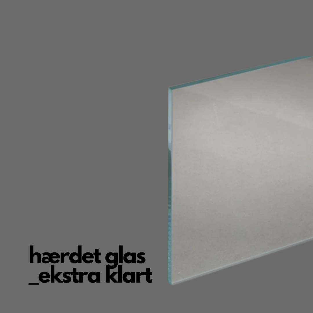 BRUSEDØR, 8 MM EKSTRA KLART GLAS